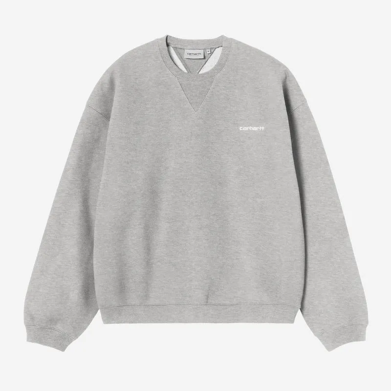 Carhartt WIP Ebbert-sweatshirt voor heren | Grijs gemêleerd wit
