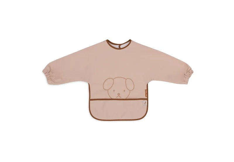 Jollein - Waterproof Bib With Sleeves – Nintje Peekaboo Wild Rose | Waterdichte Slab met Mouwen voor Baby’s & Peuters