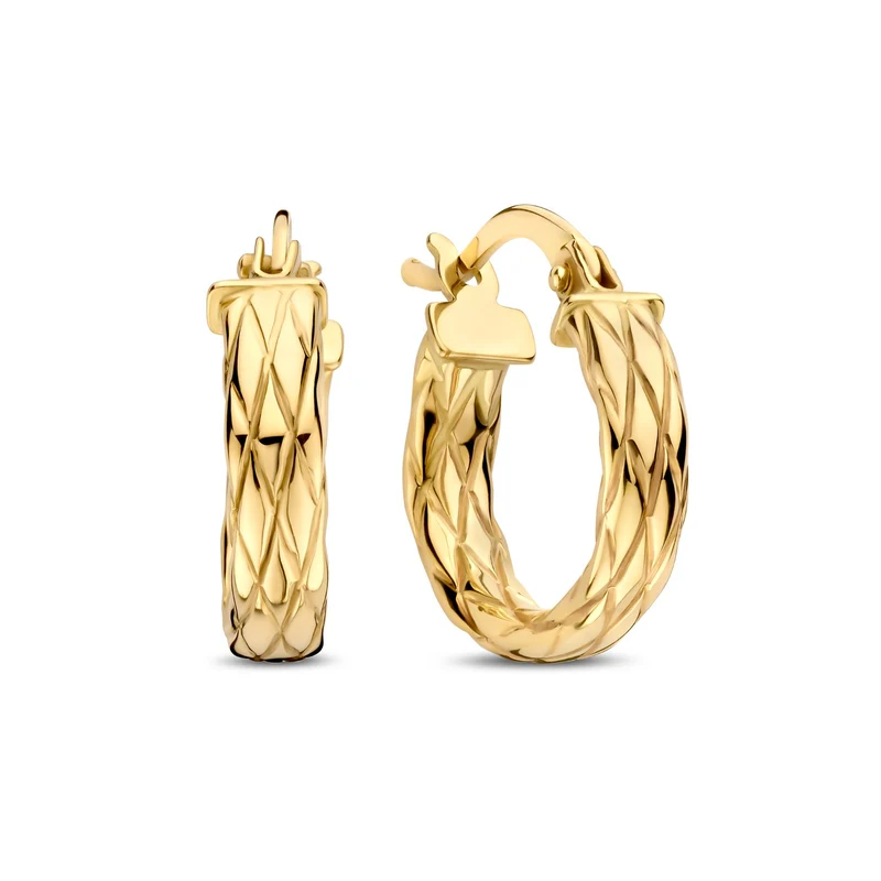 Isabel Bernard Rivoli Aurelle 14 karaat gouden oorringen IB360278
