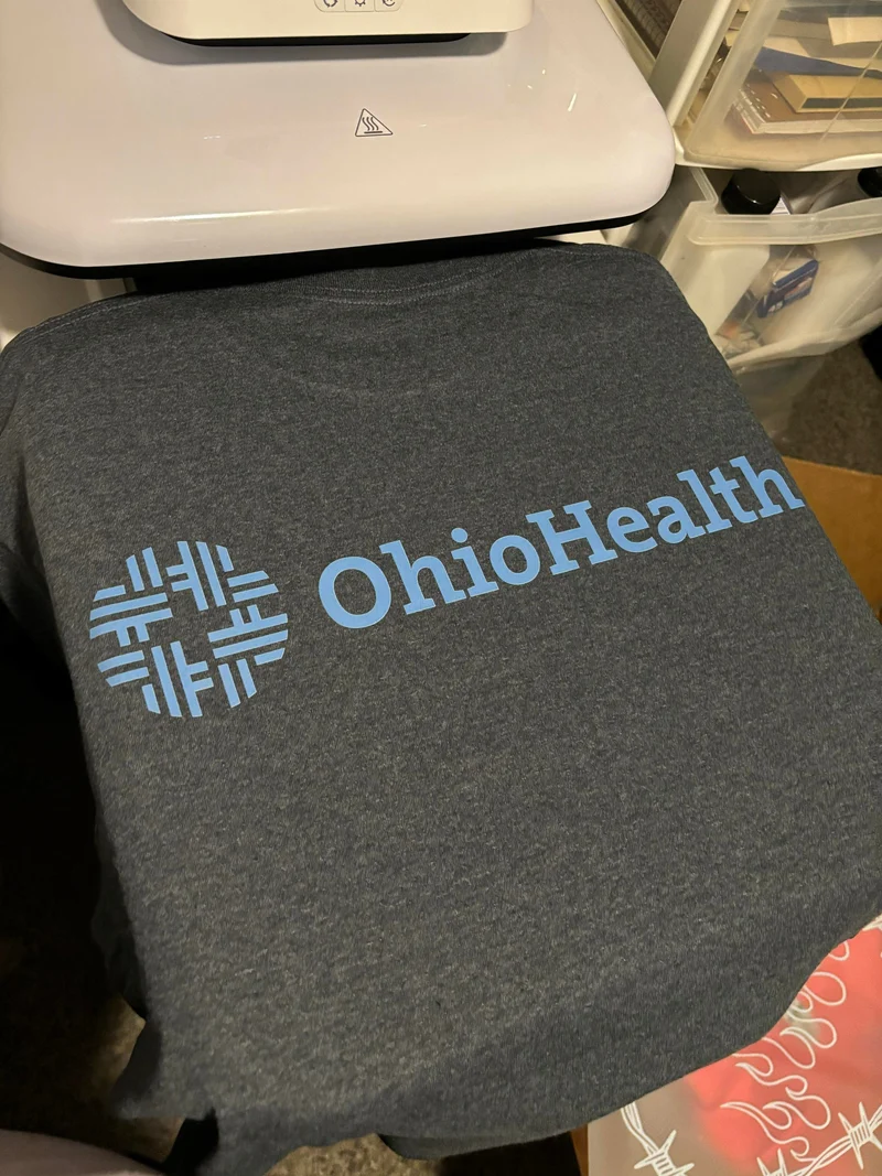 LARGE OH LOGO TEE OR CREW
