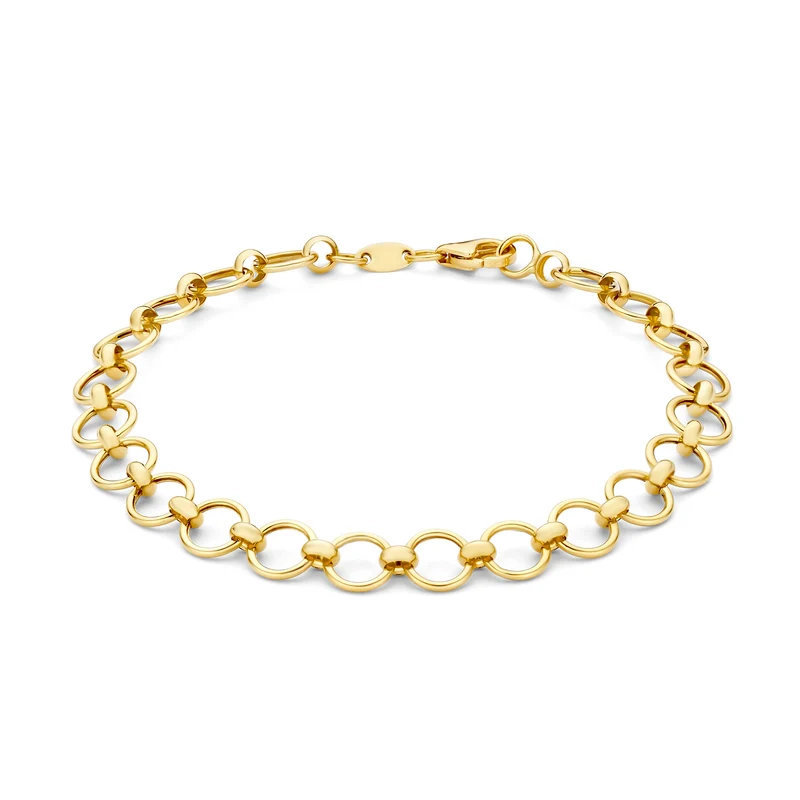 Isabel Bernard Belleville Axelle 14 Karaat Gouden Schakelarmband IB320136