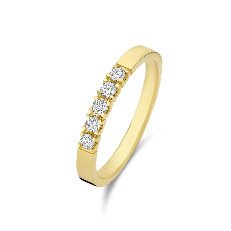Isabel Bernard De la Paix Madeline 14 karaat gouden ring | diamant 0.20 ct | IBD330018-48