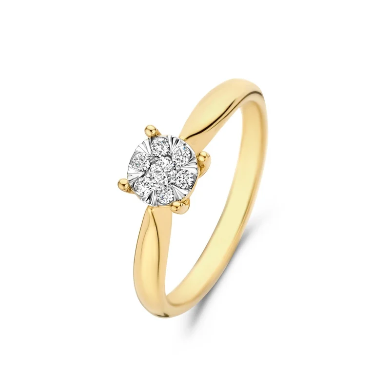 Isabel Bernard De la Paix Hanaé 14 karaat gouden ring | diamant 0.14 ct | IBD330008-60