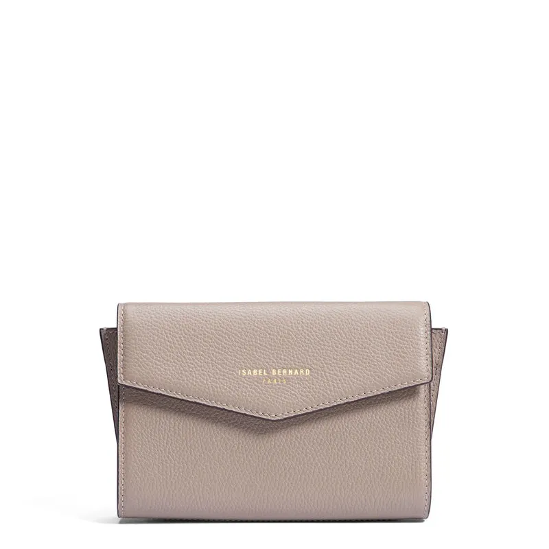 Isabel Bernard Honoré Lina Taupe Clutch Met Afneembare Schouderketting IB21135-078