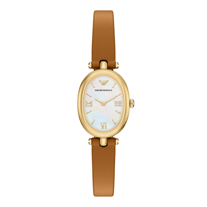 Emporio Armani Oval White Dial Watch AR11780
