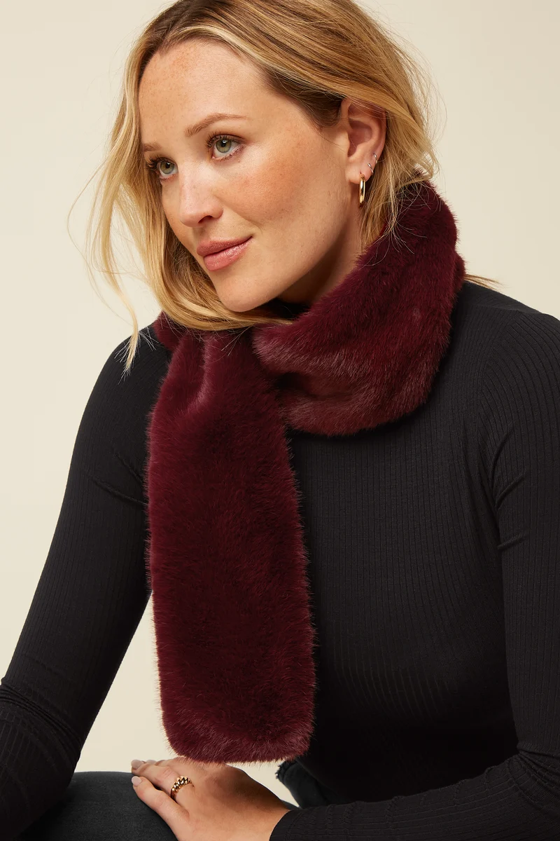 Scarf Silver Fur