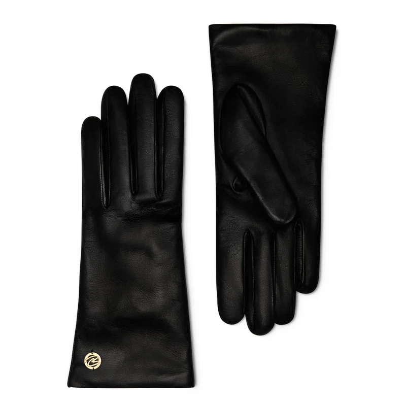 Isabel Bernard Honoré Eleanor Zwarte goatskin Leren gloves IB67000-301-