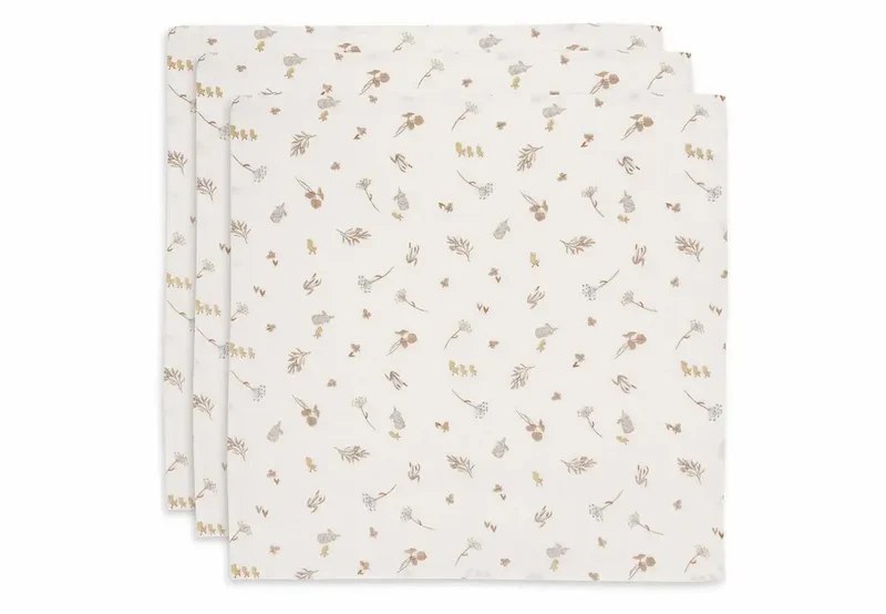 Jollein Hydrofiele Doek Small 70x70cm - Riverside - 3 Stuks