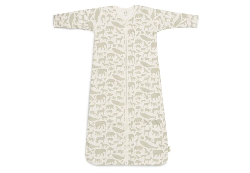 Jollein Slaapzak met afritsbare mouw 70cm Animal Olive Green