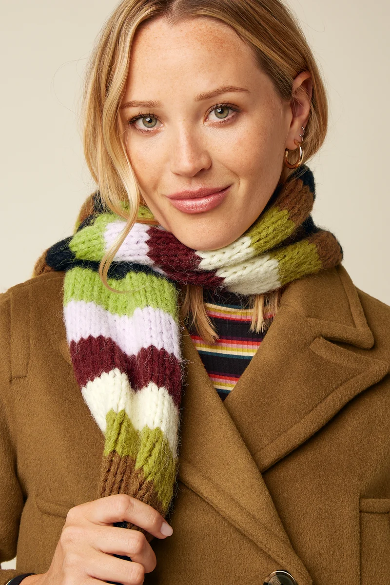 Campo Knit Stripe Scarf