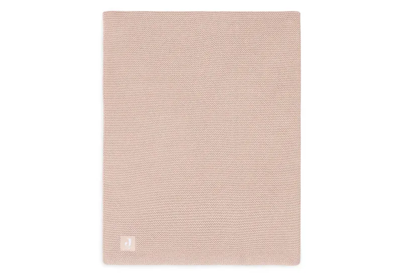 Jollein - Deken Wieg 75 x 100 cm Basic Knit Wild Rose