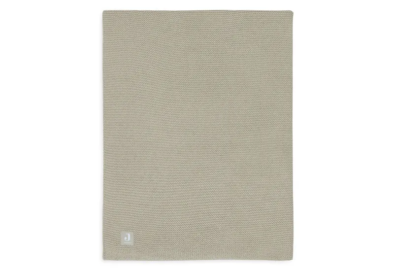 Jollein - Deken Wieg 75 x 100 cm Basic Knit Olive Green