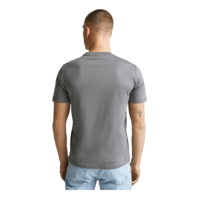 Calvin Klein Cotton Chest Logo T-shirt Pewter