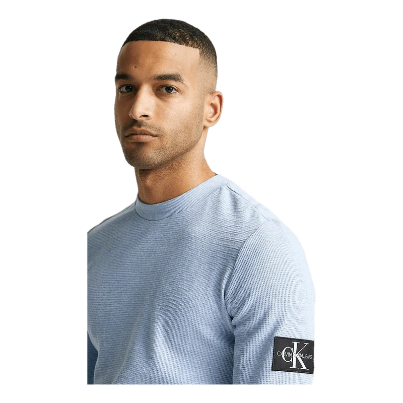Calvin Klein Monogram Badge Waffle Ls Tee Bayshore