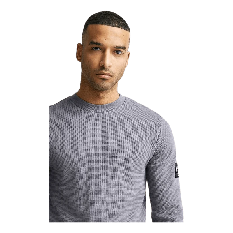 Calvin Klein Monogram Badge Waffle Ls Tee