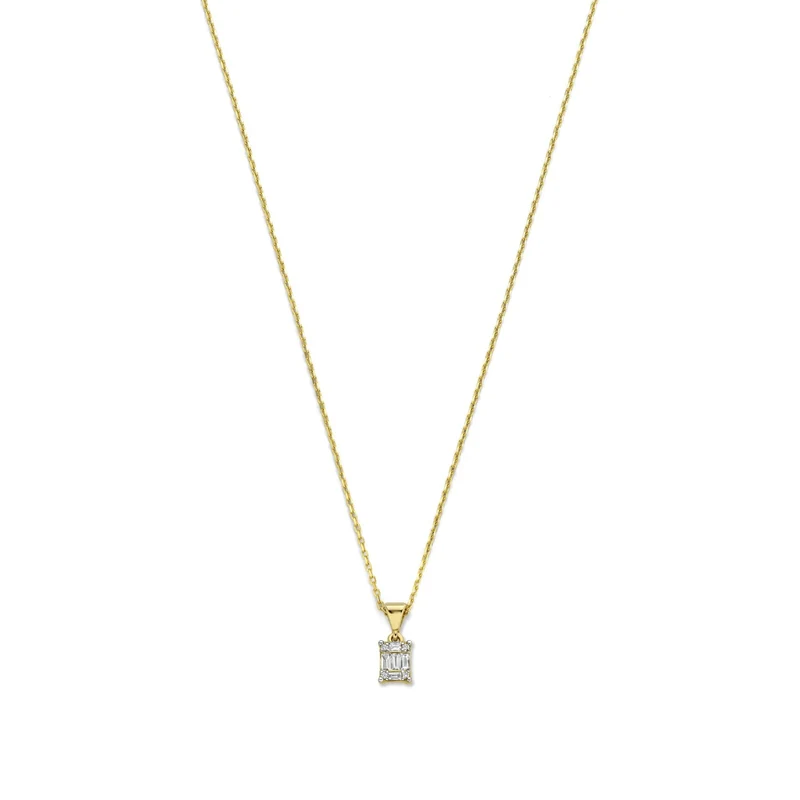 Isabel Bernard De la Paix Maxime 14 Karaat Gouden Collier | Diamant 0.11 ct | IBD350017