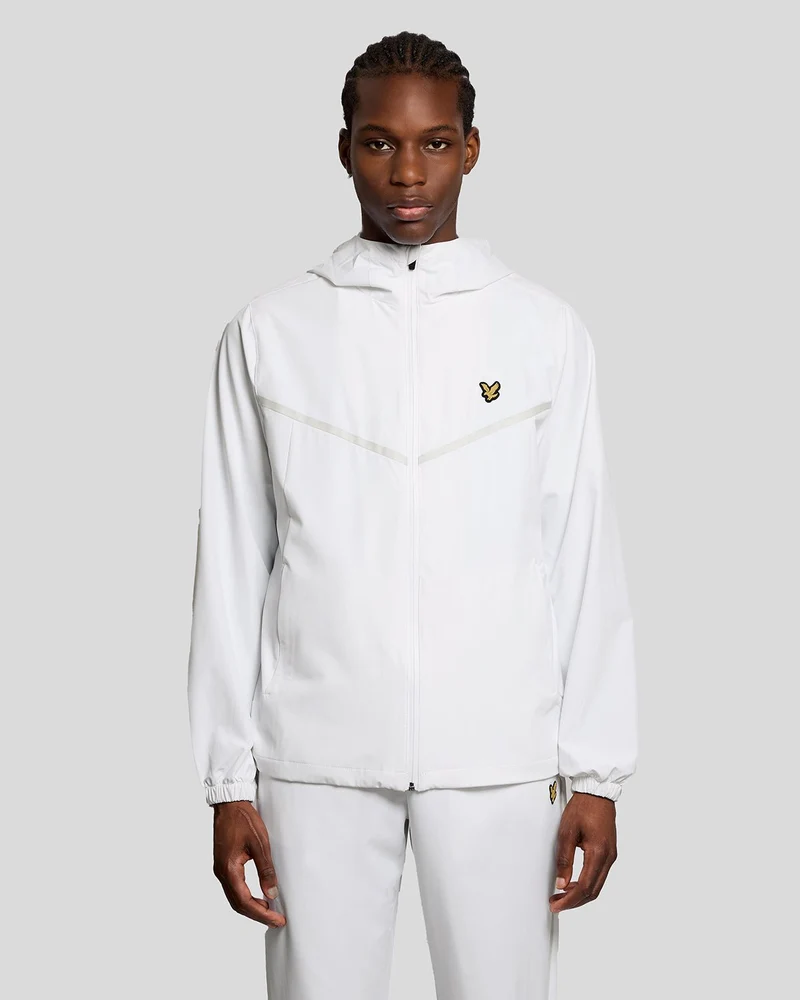 Lyle & Scott Heren sportstreep trainingsjack | Wit