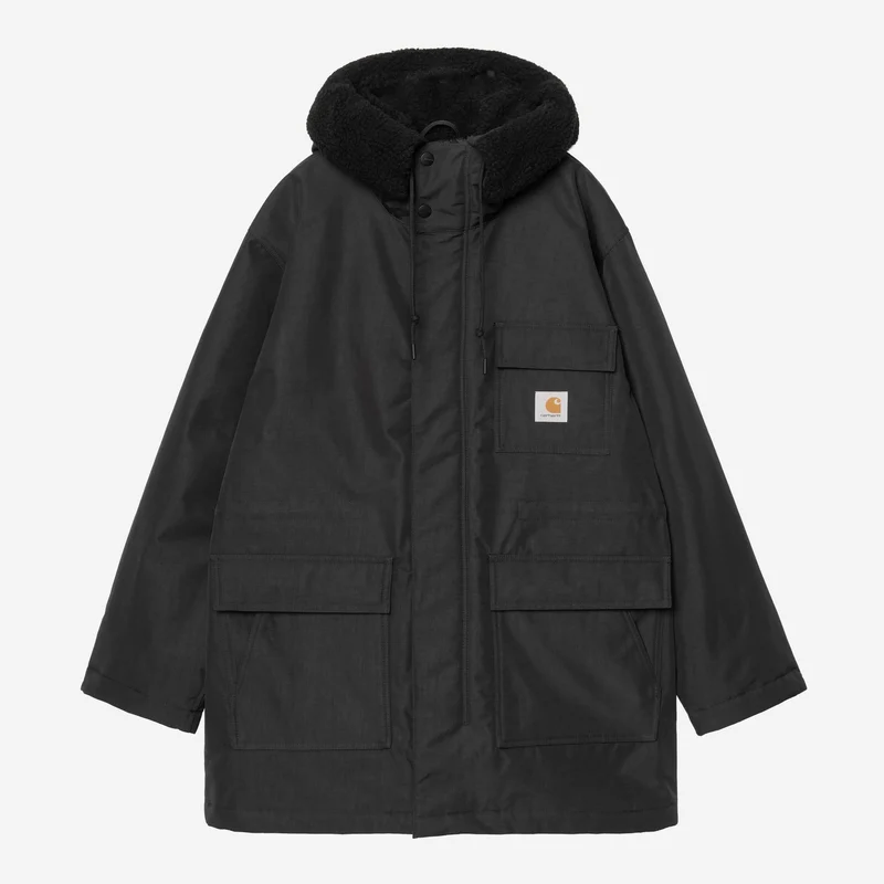 Carhartt WIP Siberische parka voor heren | Zwart