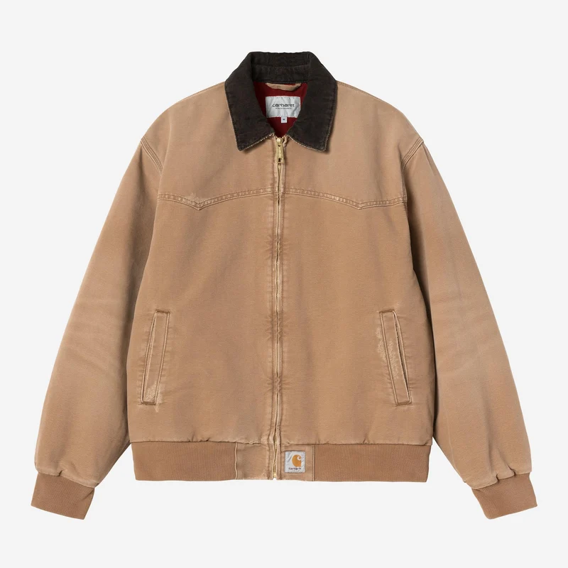 Carhartt WIP Heren OG Santa Fe-jas | Hamilton Brown Grind Wash