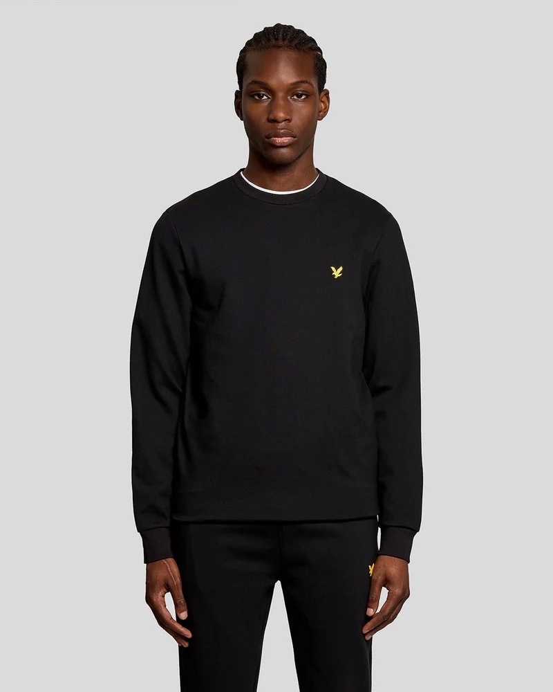 Lyle & Scott Lichtgewicht sporttrui voor heren | Gitzwart
