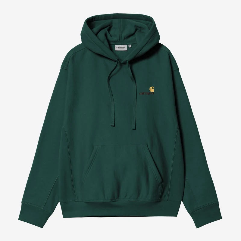 Carhartt WIP HEREN American Script Hoodie | Donkere spar