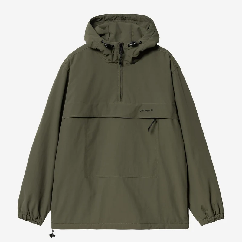 Carhartt WIP Heren Windjack Pullover Winterjas | Cypress / Zwart