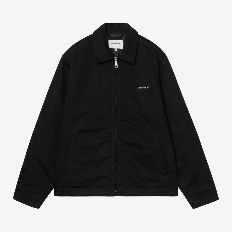 Carhartt WIP Heren Module Script Jas | Zwart / Wit