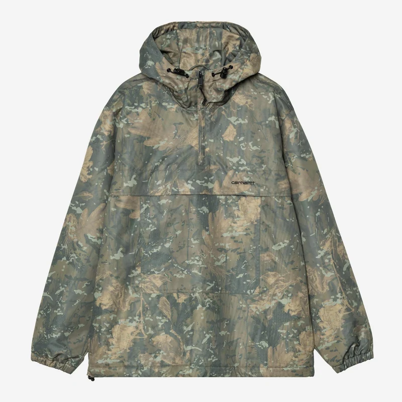 Carhartt WIP Heren Windjack Pullover | Camo Groen