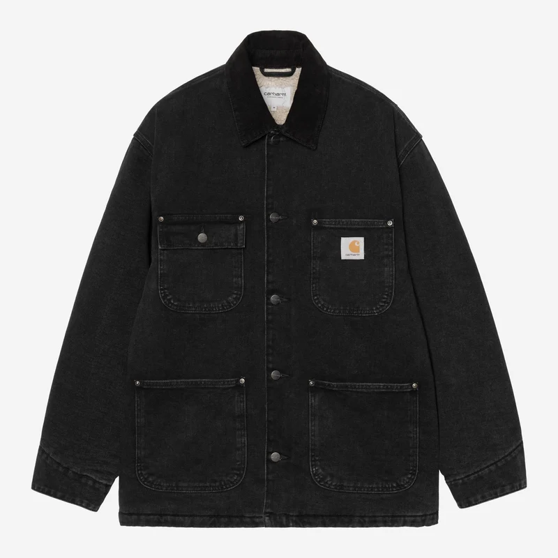 Carhartt WIP Heren OG Chore Maitland Denim Coat | Zwart / Zwart