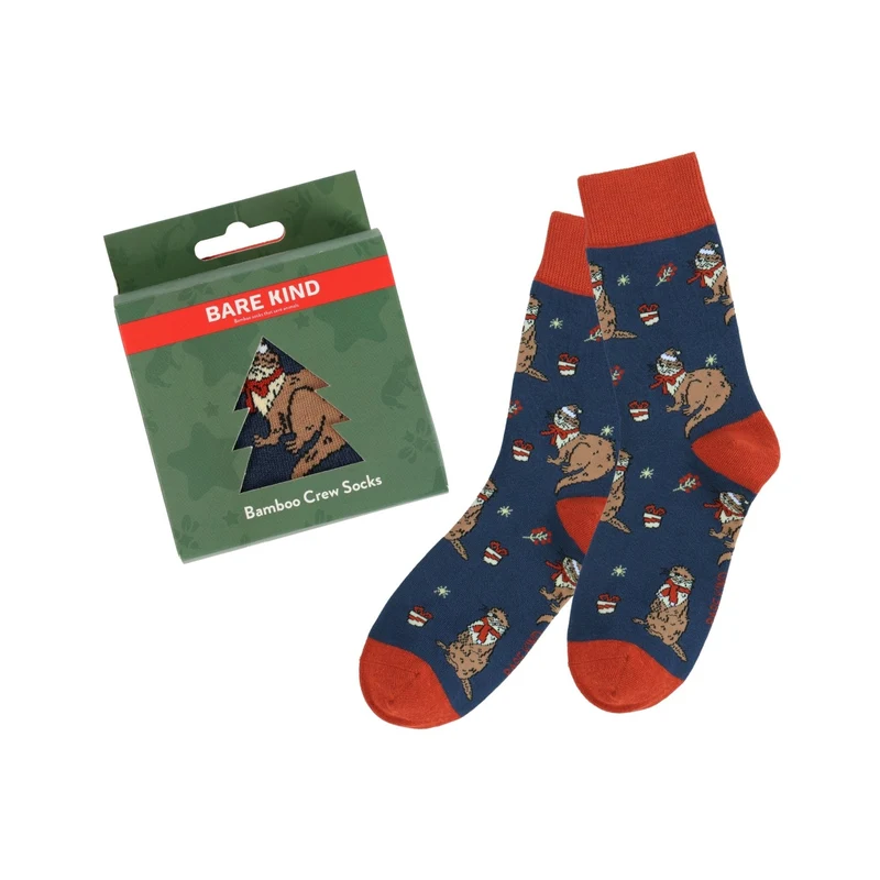 Bare Kind Kerstbal Otter Bamboe Sokken