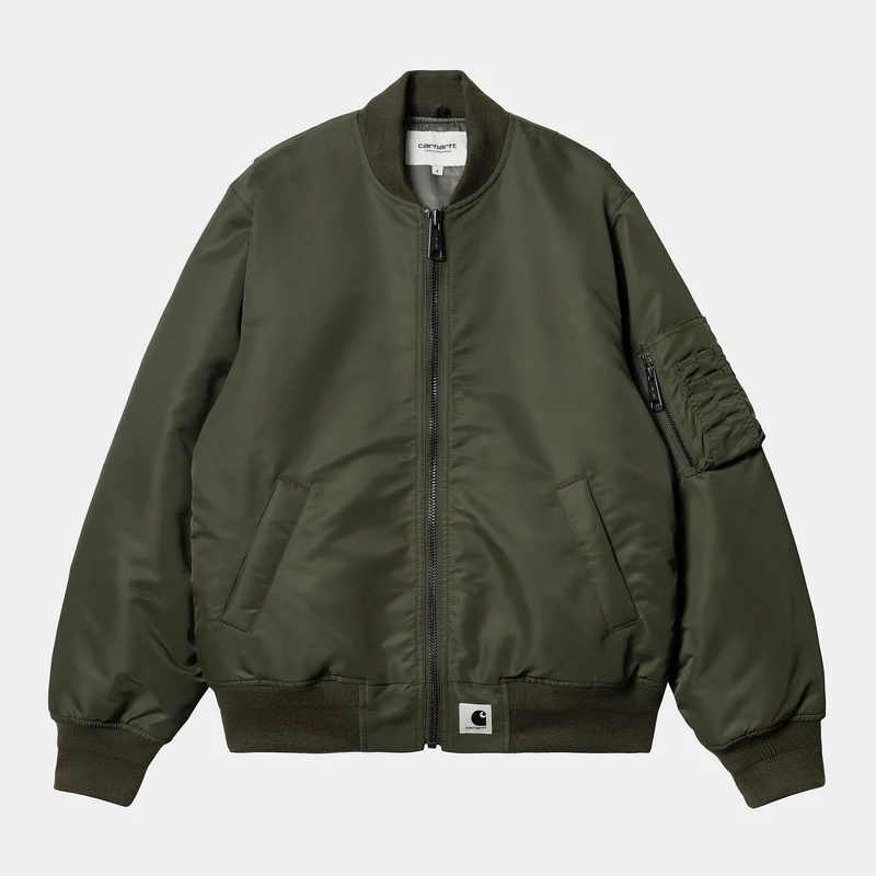 Carhartt WIP Dames Olten Bomberjack - Plant / Rookgroen