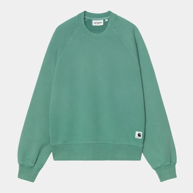 Carhartt WIP Dames Hudson Chalk Wash Sweat Top | Saguaro