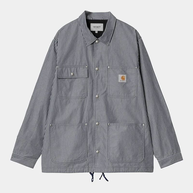 Carhartt WIP Heren Notus Coachjack | Space Arvin-streep