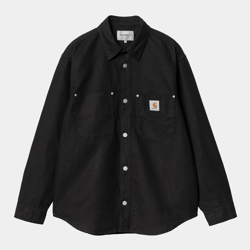 Carhartt WIP HEREN Walter Overhemdjasje - Zwart