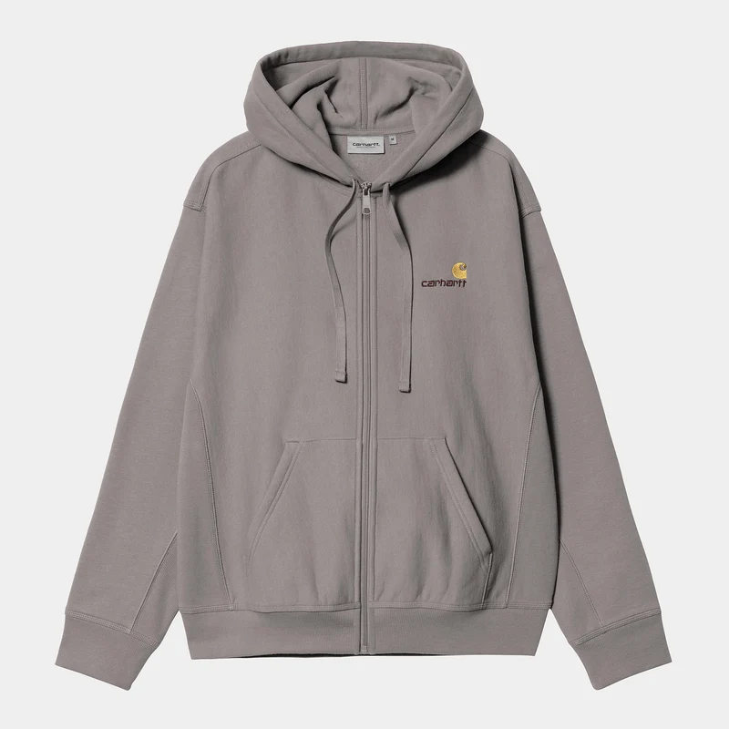 Carhartt WIP HEREN American Script Jas met ritssluiting en capuchon - Yosemite