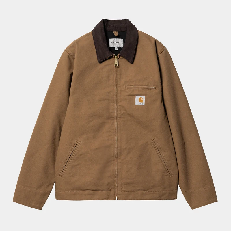 Carhartt WIP Heren Detroit Zomerjas - Hamilton Bruin / Tabak Gespoeld