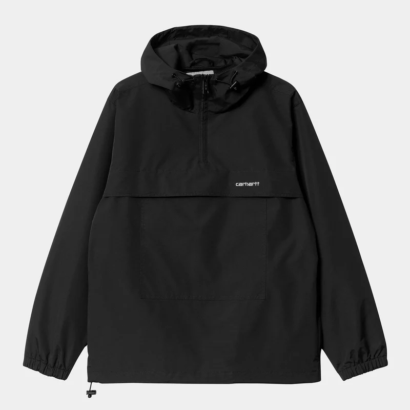 Carhartt WIP Heren Windbreaker Pullover Jack - Zwart
