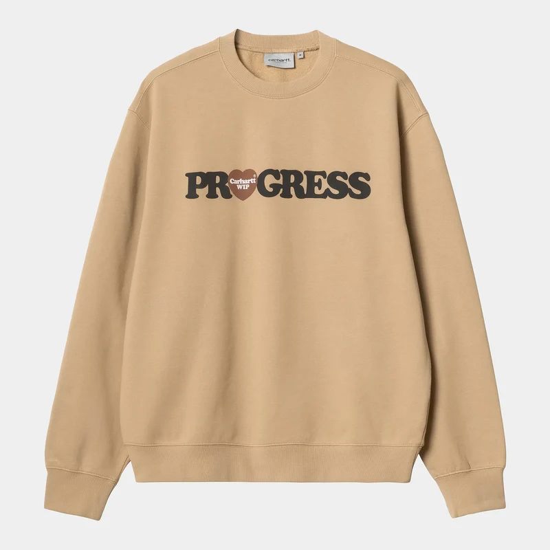 Carhartt WIP Heren I Heart Progress Sweat Top - Dusty Hamilton Bruin