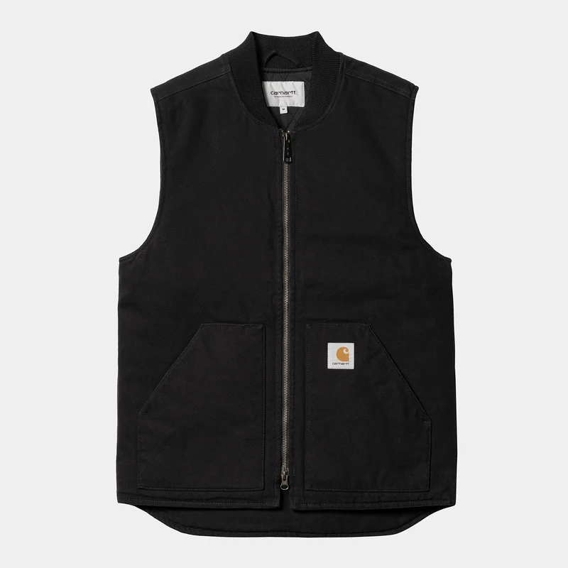 Carhartt WIP Heren Heavy Stone Wash Vest - Zwart