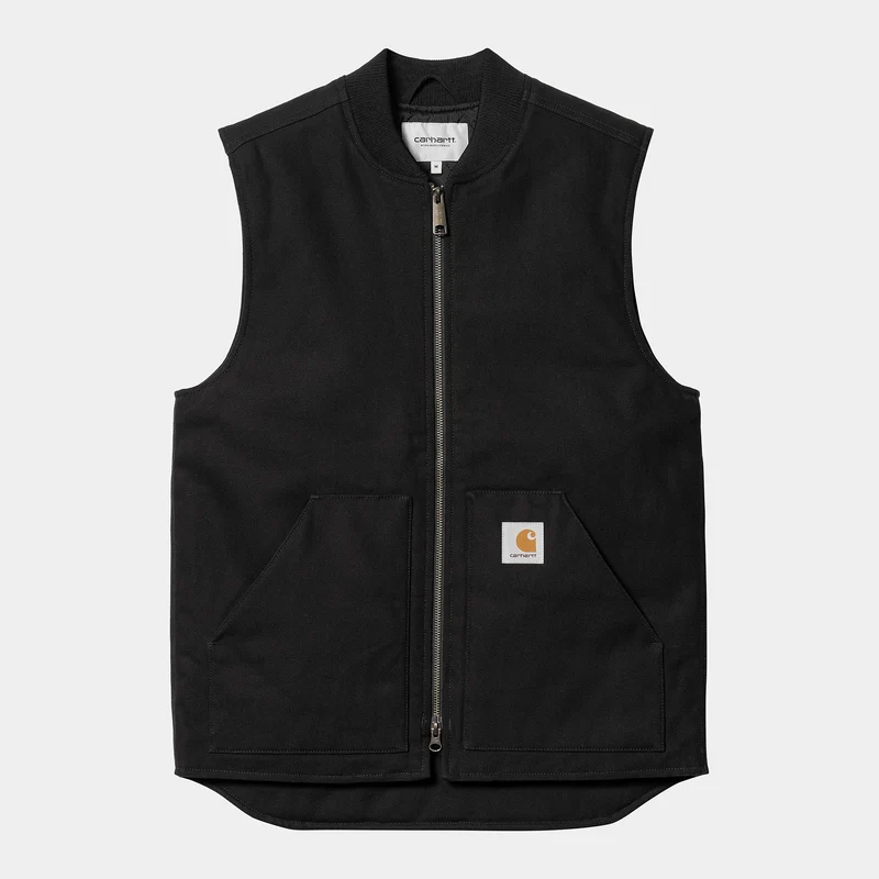 Carhartt WIP Heren stijf vest - zwart