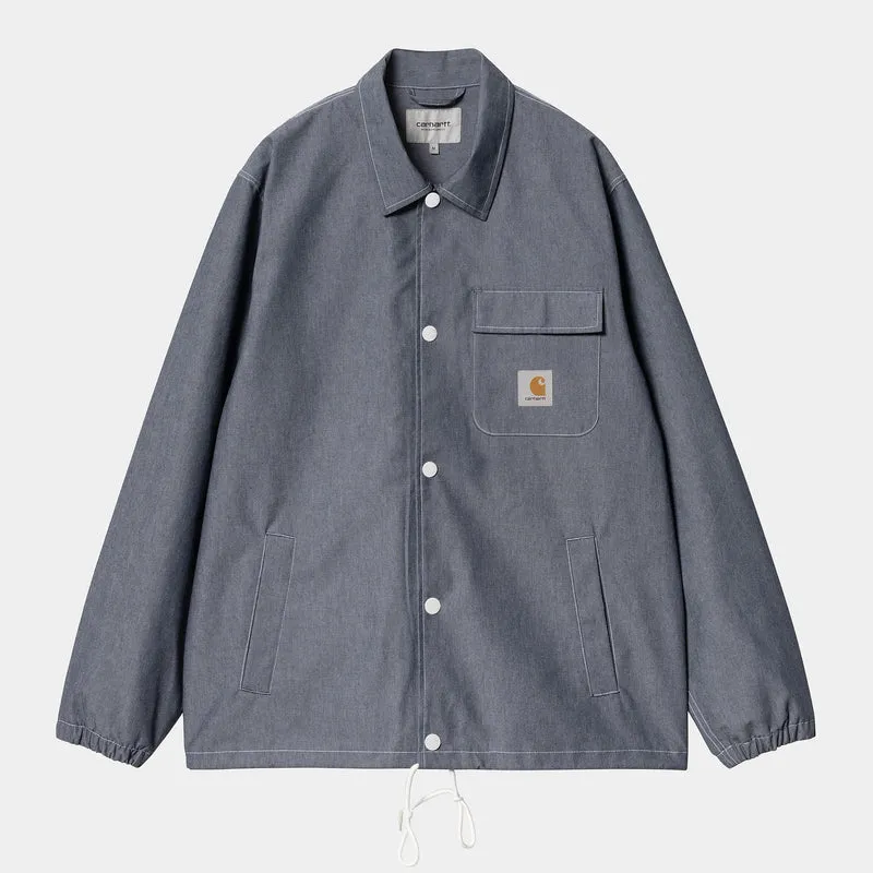 Carhartt WIP Heren Blake Coach Jacket - Blauw Gespoeld