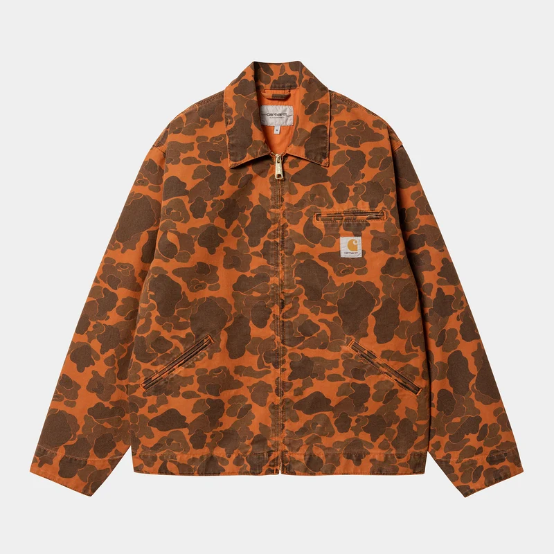Carhartt WIP Heren Duck Detroit Jack - Duck Green / Kurkuma