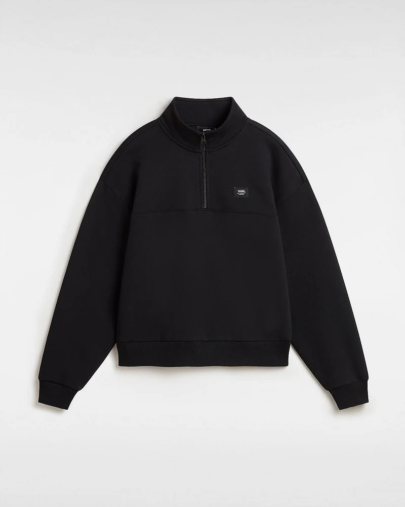 VANS Leighton Mock Neck-fleece voor dames - zwart