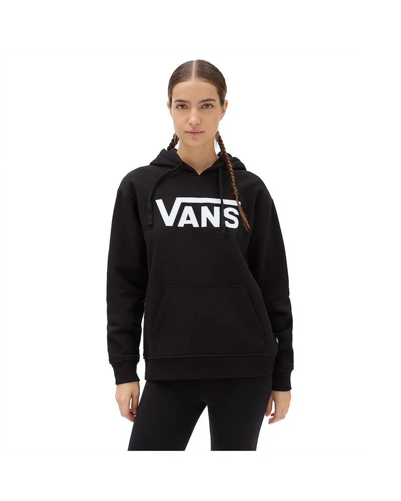 VANS Klassieke V-crew-hoodie voor dames - zwart