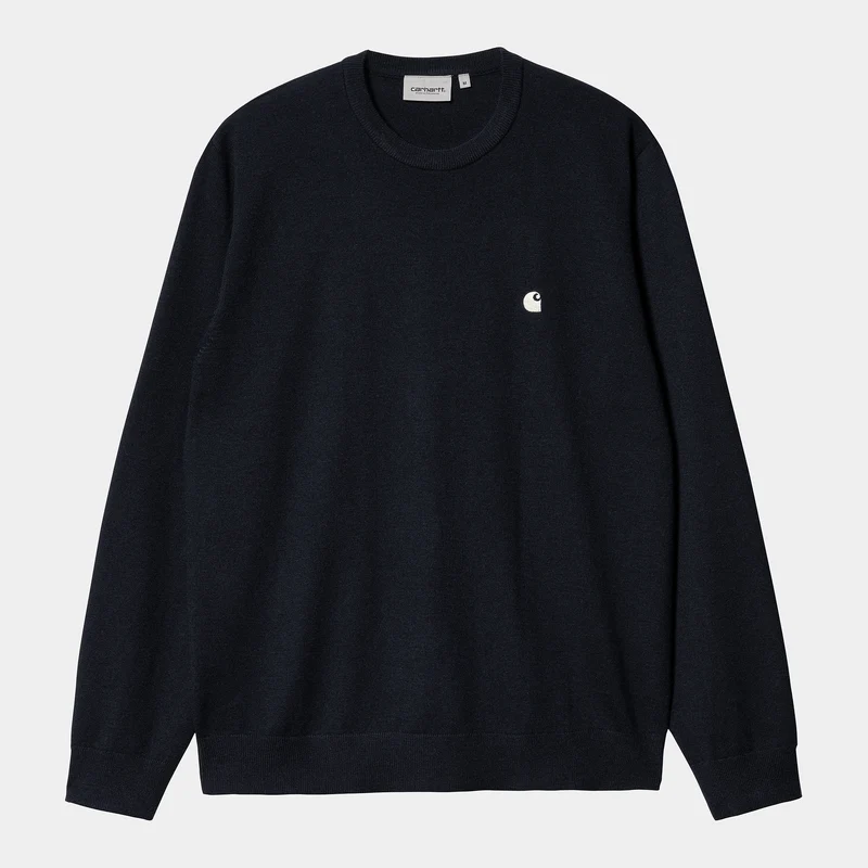 Carhartt WIP Madison Herensweater - Donker Marine / Wax