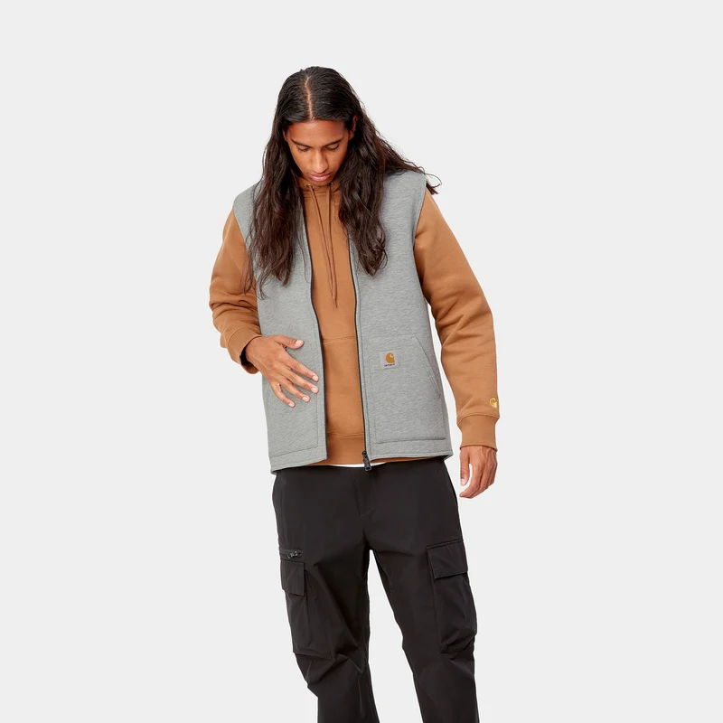 Carhartt WIP Car-lux-vest voor heren - grijs gemêleerd