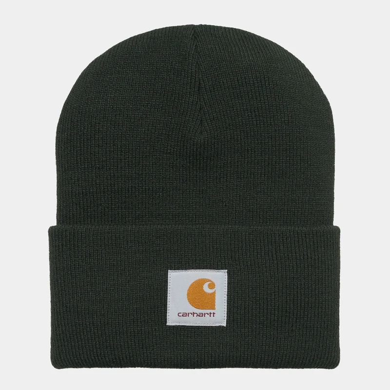Carhartt WIP Unisex acryl horlogehoed - donker cederhout