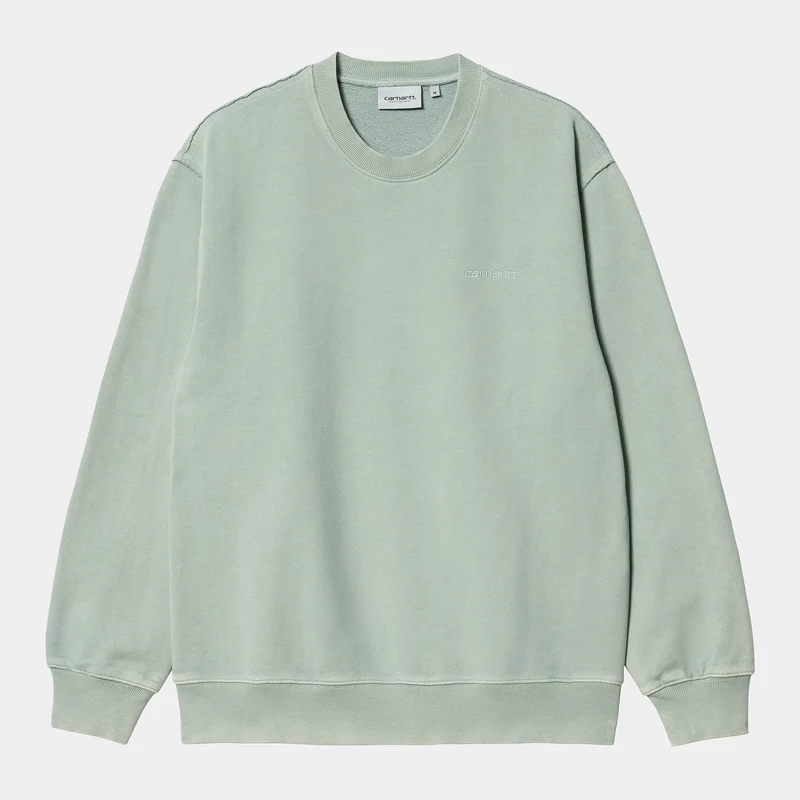 Carhartt WIP Marfa sweattop voor heren - Misty Sage Moon Wash