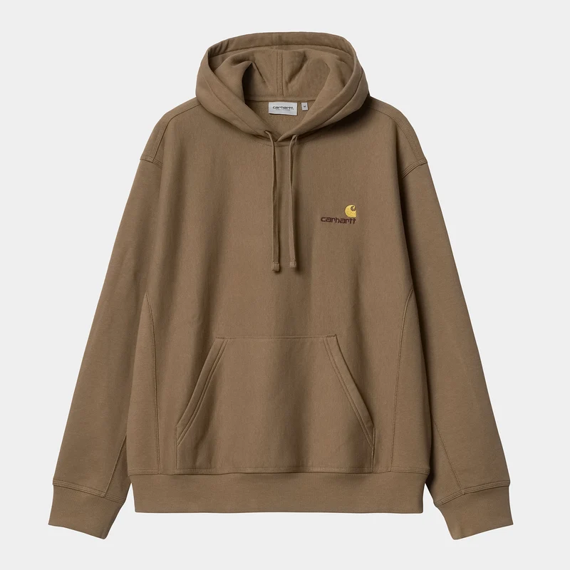 Carhartt WIP HEREN American Script Sweatshirt met capuchon - Buffalo