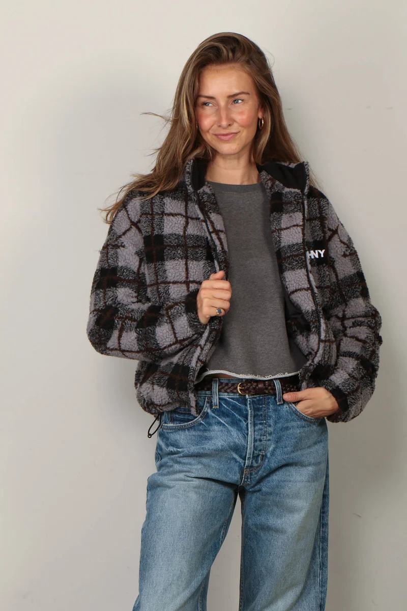 Johny - Vest - Amon Fleece - Grey/Blue